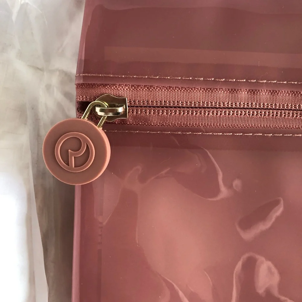 Rare Beauty Pink Finding Comfort Clutch Cosmetic Bag